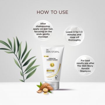 The Skin Story: Keratin Conditioner - Instant Anti -Frizz - 100 gm