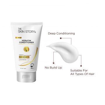 The Skin Story: Keratin Conditioner - Instant Anti -Frizz - 100 gm
