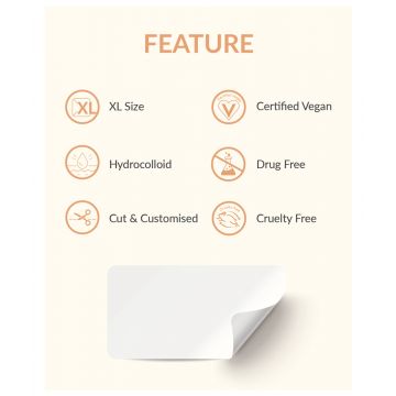 Priveda: Spot clearing Patch, Hydrocolloid Large Acne Pimple Patch Spot Treatment - 10 Patches