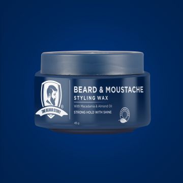 The Beard Story: Beard & Moustache Styling Wax,Strong Hold with Shine - 45 gm