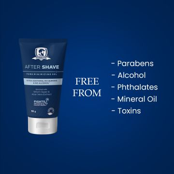 The Beard Story: After Shave Pore Minimizing Gel, Extra Soothing , No Burning & No Alcohol - 50 gm