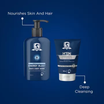 The Beard Story: Energising Pack ( Men Energising Face Wash & 2 in 1 Body Wash )