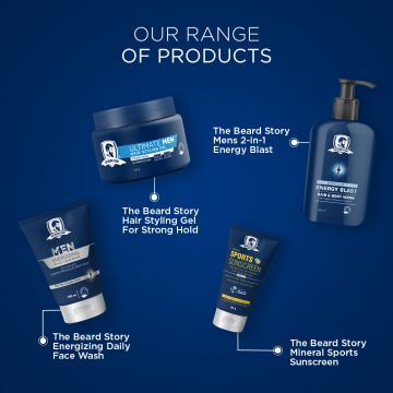 The Beard Story: Protect & Care Ultimate Men Daily Hair Cream - 100gm
