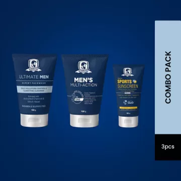 The Beard Story: Face Care Trio ( Men Face Wash , Men 3 in1 Face Scrub ,...