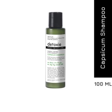 Detoxie: Anti-Dandruff & Flake Relief Capsicum Shampoo - 100 ml
