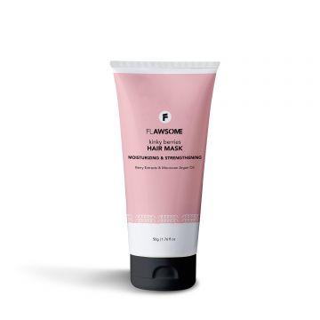 Flawsome: Kinky Berries Moisturizing & Strengthening Hair Mask - 50gm