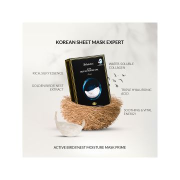 JMsolution: Active Bird's Nest Moisture Sheet Mask - Pack of 4