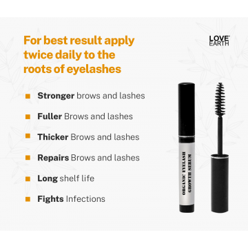 Love Earth: Organic Eyelash Growth Serum - 5ml