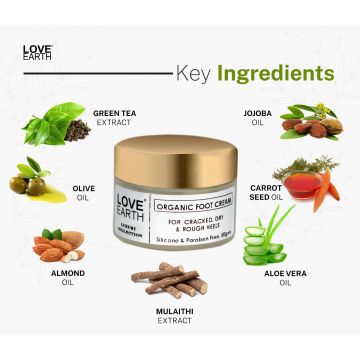 Love Earth: Organic Foot Cream - 50g