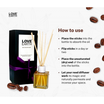 Love Earth: Reed Diffuser (Coffee) - 30ml