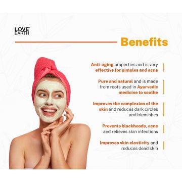 Love Earth: Haldi Chandan Rose Face Pack - 50g