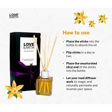 Love Earth: Reed Diffuser (Vanilla) - 30ml