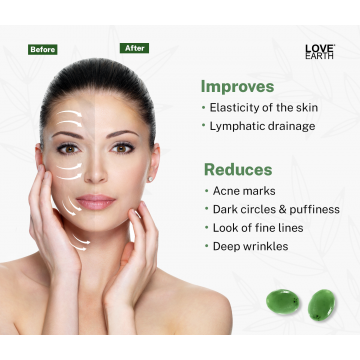 Love Earth: Jade Face Roller - 100gm