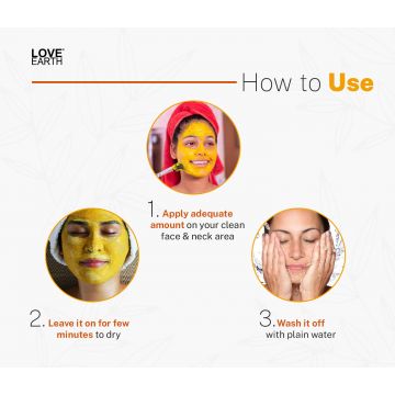 Love Earth: Haldi Chandan Rose Face Pack - 50g