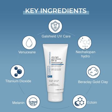 Fixderma Cosmetic Laboratories	: Ultra Light Gold Silicone SPF 40 Translucent Gel - 50ml