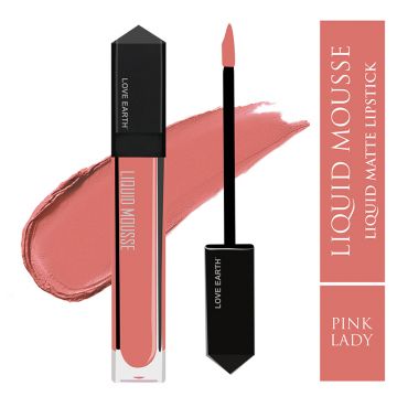 Love Earth: Liquid Mousse Lipstick - Pink Lady Matte Finish  - 6ml