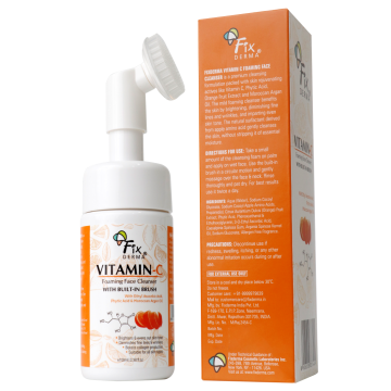 Fixderma	: Vitamin-C Foaming Face Cleanser - 100ml