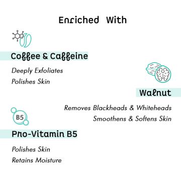 mCaffeine: Espresso Coffee & Walnut Face Scrub - 75ml