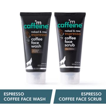 mCaffeine: Exfoliating Face Wash & Face Scrub Combo - 150ml