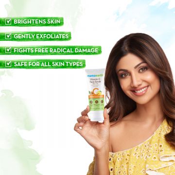 Mamaearth: Vitamin C Face Scrub with Vitamin C and Walnut - 100gm
