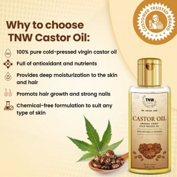 TNW - The Natural Wash: Castor Oil (Virgin & Cold Pressed) - 100ml