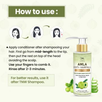 TNW - The Natural Wash: Amla Anti-Hairfall Conditioner (Helps Strengthen, Repair & Nourish Hair) - 200ml