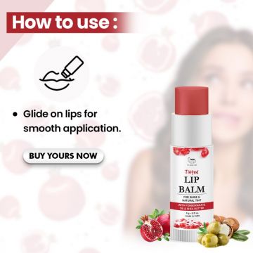 TNW - The Natural Wash: Pomegranate Tinted Lip Balm - 6gm