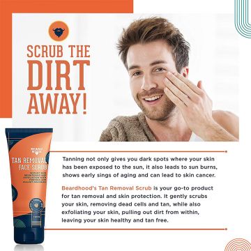 Beardhood: Tan Removal Face Scrub - 100 g