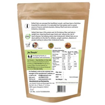 Jus Amazin: Rolled Oats - 1Kg