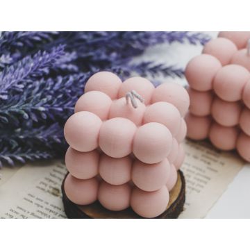 The Umbrella Store: Bubble Candle - Pink