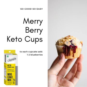 Serapheena: Vanilla Victoria & Dark Cocoa Keto Cake Mix with Almond Flour - Pack of 4 (42gm Each)