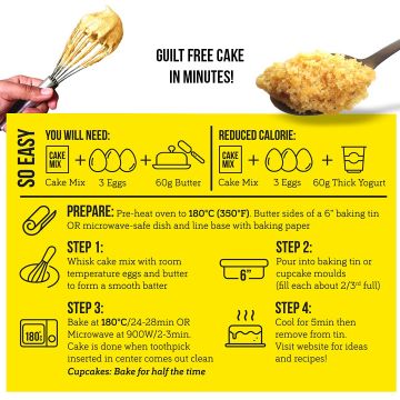 Serapheena: Vanilla Victoria Keto Cake Mix with Almond Flour - Pack of 2 (120gm Each)