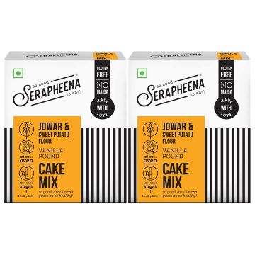 Serapheena: Vanilla Pound Jowar and Sweet Potato Flour Cake Mix - Pack of 2...