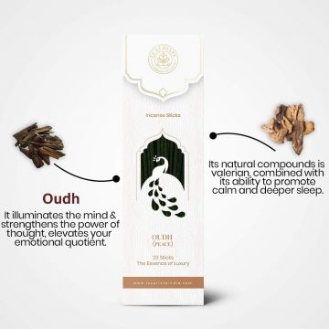Luxuriate: Divine Fragrance Oudh Incense Agarbatti Sticks - 20 Incense Sticks