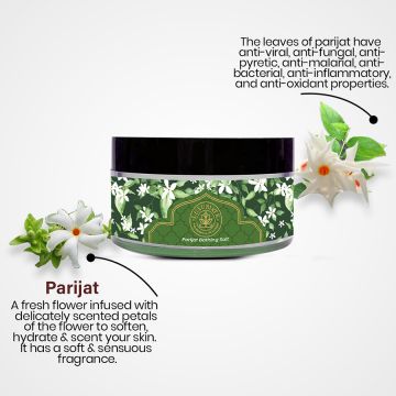 Luxuriate: 100% Natural and Mineral Rich Parijat Bath and Foot Spa Bathing Salt - 150gm