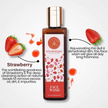 Luxuriate: Rejuvenation Strawberry Face Wash Cleanser for Men and Women - 100 ml