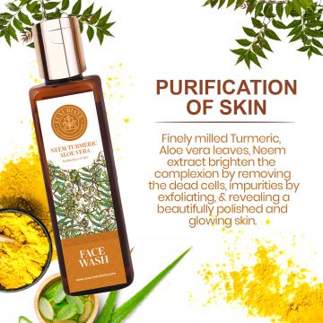 Luxuriate: Neem Turmuric Alovera Face Wash For Unisex - 100ml