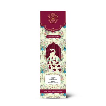 Luxuriate: Ruby Incense Agarbatti Sticks - Contains 20 Incense Sticks