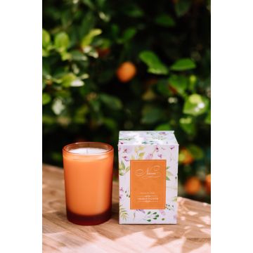 Niana: Orange Flower Candle - 300gm