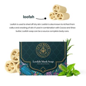 Luxuriate: Loofa Mask Soap for Unisex - 125gm
