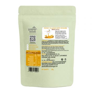 Paper Boat: Honey Glazed with Sesame - Mixed Nuts - 200 gm