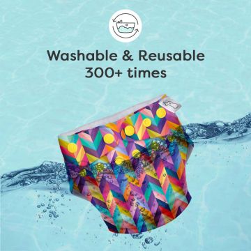 Superbottoms: Cloth Diapers for babies - Cloth Diaper Combo Pack of 4 Freesize UNO- New Version, Reusable