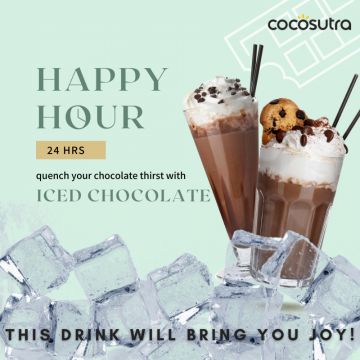 Cocosutra: Swiss Vanilla Hot Chocolate Mix - 100gm