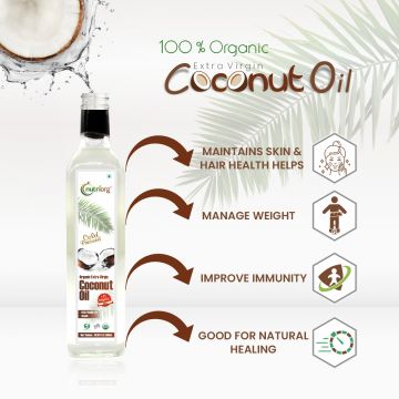 Nutriorg: Certified Organic Extra Virgin Coconut Oil - 500 ml