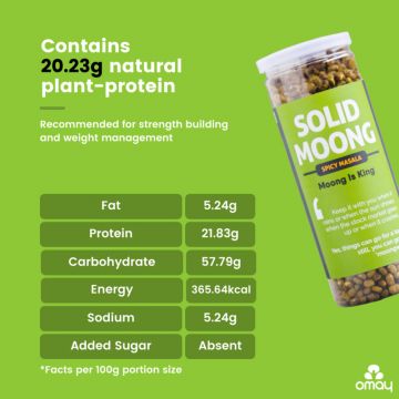 Omay Foods: Spicy Masala Solid Moong - Pack of 4 (150gm each)