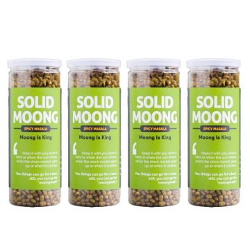 Omay Foods: Spicy Masala Solid Moong - Pack of 4 (150gm each)