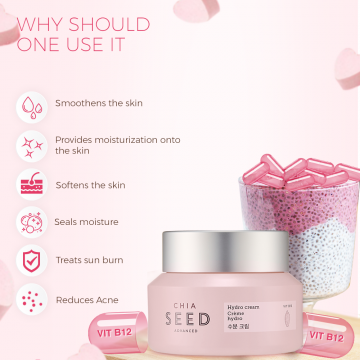 The Face Shop: Chia Seed Hydro Cream - 50 ml