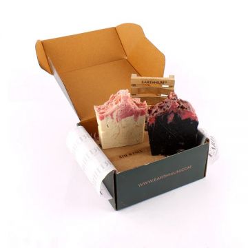Earthhium: Black Rose & Himalayan Pink Salt with Bamboo Soap Dish