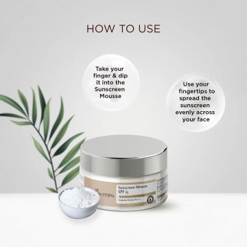 The Skin Story: Sunscreen Mousse SPF 15 - 40gm