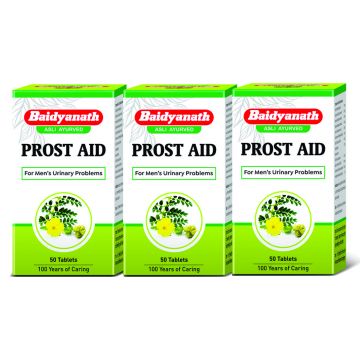Baidyanath: Prostaid - Useful in Enlarged Prostate - Pack Of 3 (50 Tablets In Each Pack)